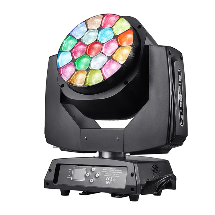 Lampe de lavage à tête mobile Bee Eye 19x15w