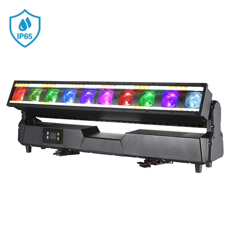 Faisceau lumineux extérieur à tête mobile 10x60W LED
